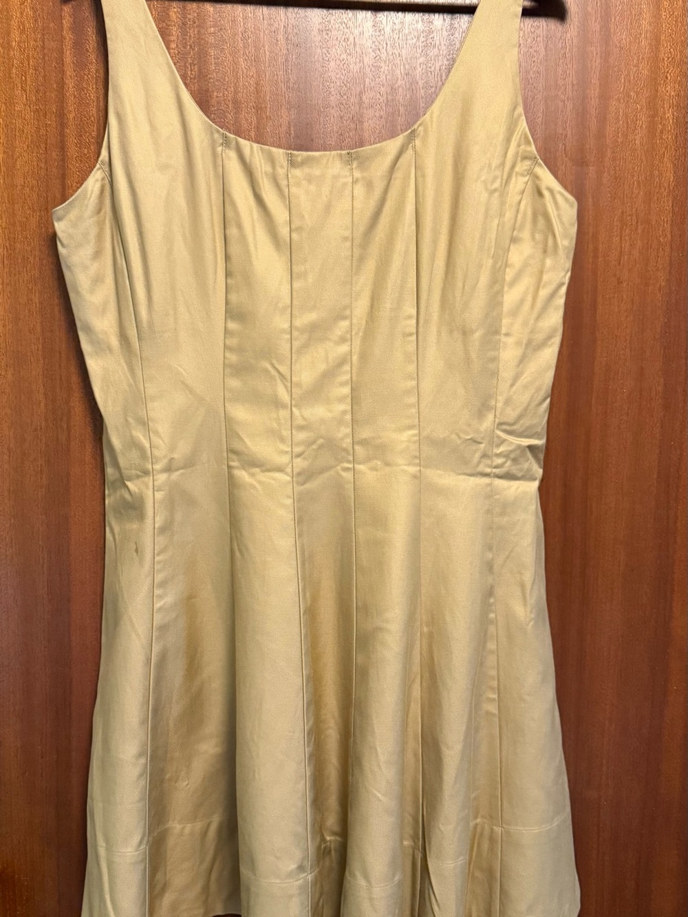 Banana Republic Factory Gold Sleeveless Mini Dress